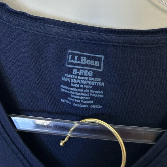 L.L. Bean Size‎ Small Supima Cotton Basics - Lot of three Black and Navy Tops - Picture 3 of 3